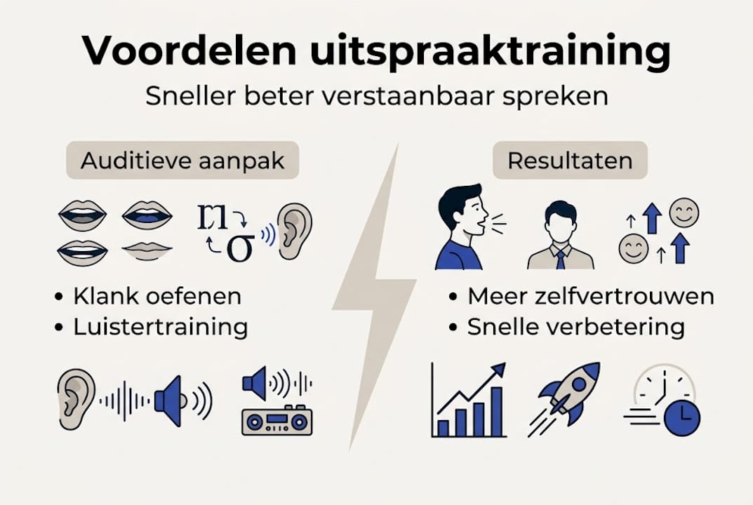 Infographic: Waarom uitspraaktraining je taalvaardigheid een boost geeft